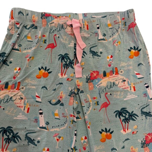 Spartina 449 Florida Mermaid Vacation Print Pajama Sleep Pants Size Small - Picture 4 of 8